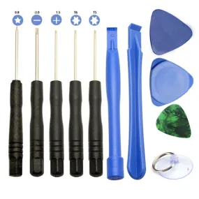 Professional 11 in 1 Cell Phones Opening Pry Repair Tool Kits Smartphone Screwdrivers Tool Set For iPhone Samsung HTC Moto Sony