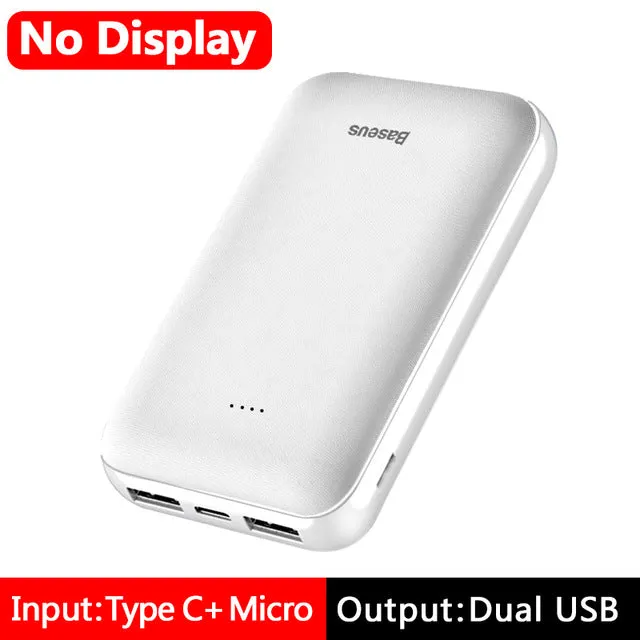 10000mAh Mini Power Bank Portable Type C PD Charger 10000 mAh For iPhone Xiaomi Mi 9