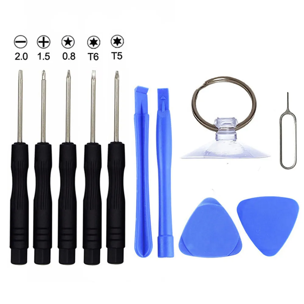 11 In 1 Opening Tools Disassemble Kit For Iphone 4 4S 5 5S 6 6S Smart Mobile Phone Repair Tools Kit