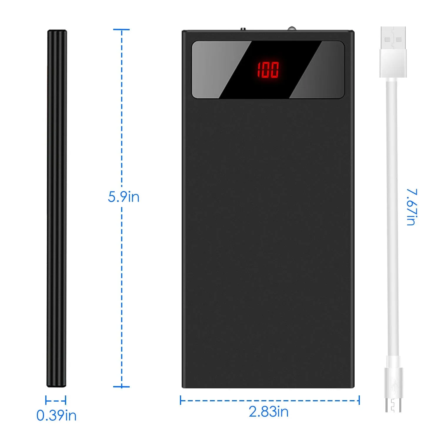 20,000mAh Power Bank Ultra-thin External Battery Pack