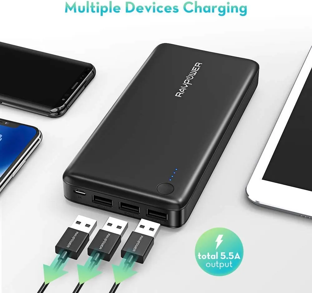 26800mAh Power Bank with 2A Wall Charger