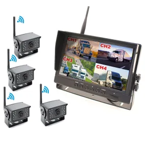 2nd Gen Digital Wireless 4 Channel DVR Multi-Cam System, 2-4 Wireless Cams, Heavy Duty, 200 Feet Wireless Range