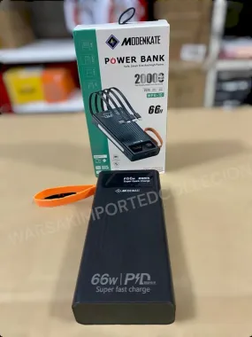 66W MODENKAT POWER BANK WITH 4 IN BUILT-IN  CABLES