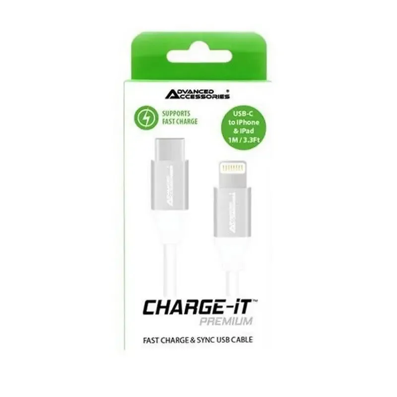 Advanced Accessories Charge-It Fast Charge & Sync Usb Cable For New Iphone