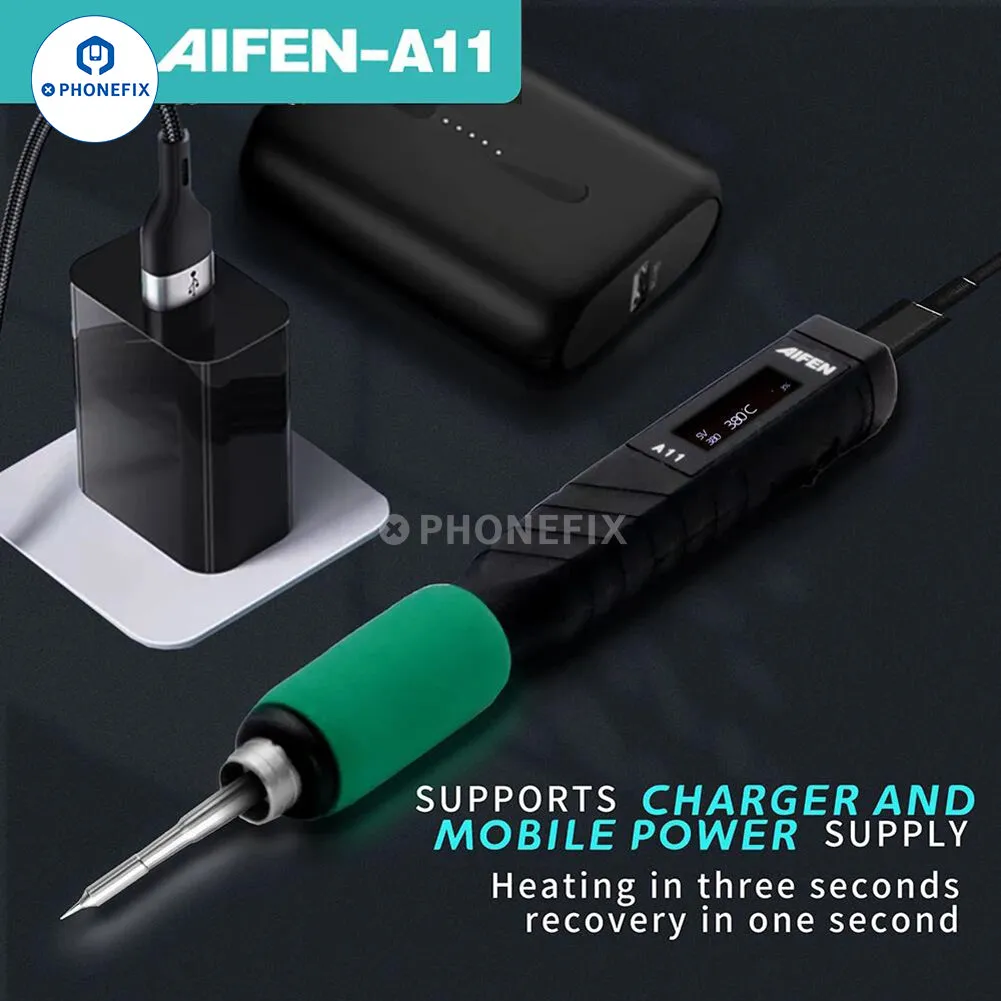 AIFEN A11 USB Soldering Iron T210 Digital Display Welding Handle