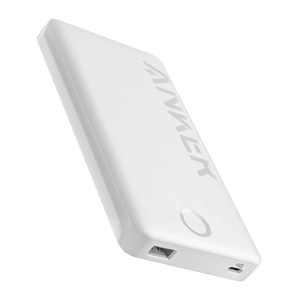 Anker 323 A1334H21 Power Bank USB   Type-C 12W Fast Charging 10000mAh - White