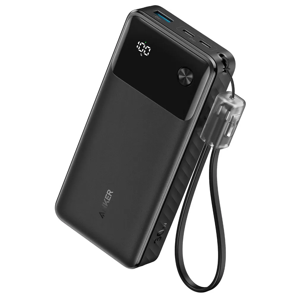 Anker A1384H11 Power Bank USB   2x Type-C   Type-C Cable 30W Fast Charging 20000mAh - Black