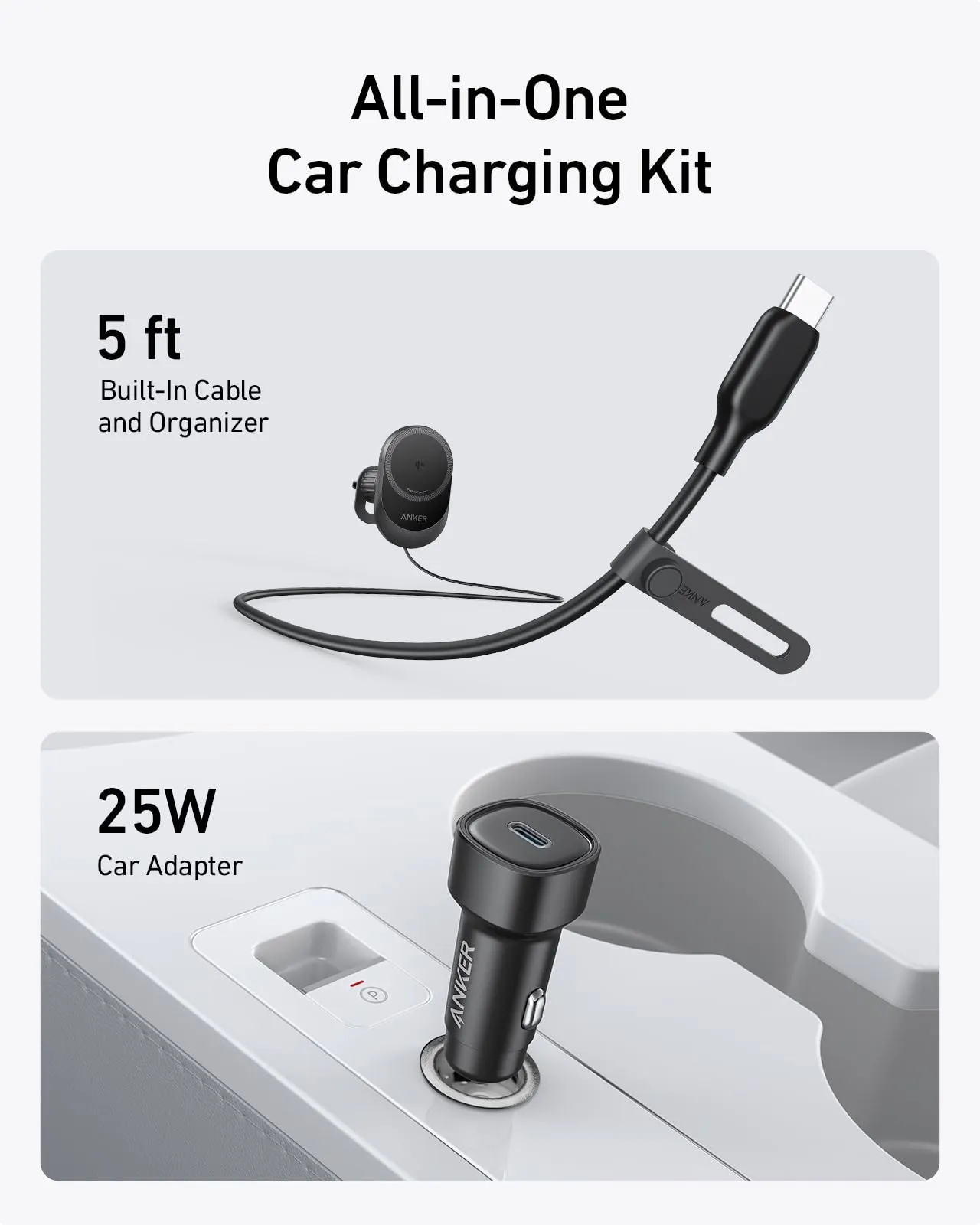 Anker MagSafe Wireless Car Charger Compatible