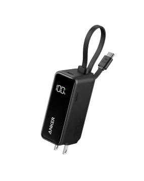 Anker Power Bank (30W, Fusion, Built-In USB-C Cable)