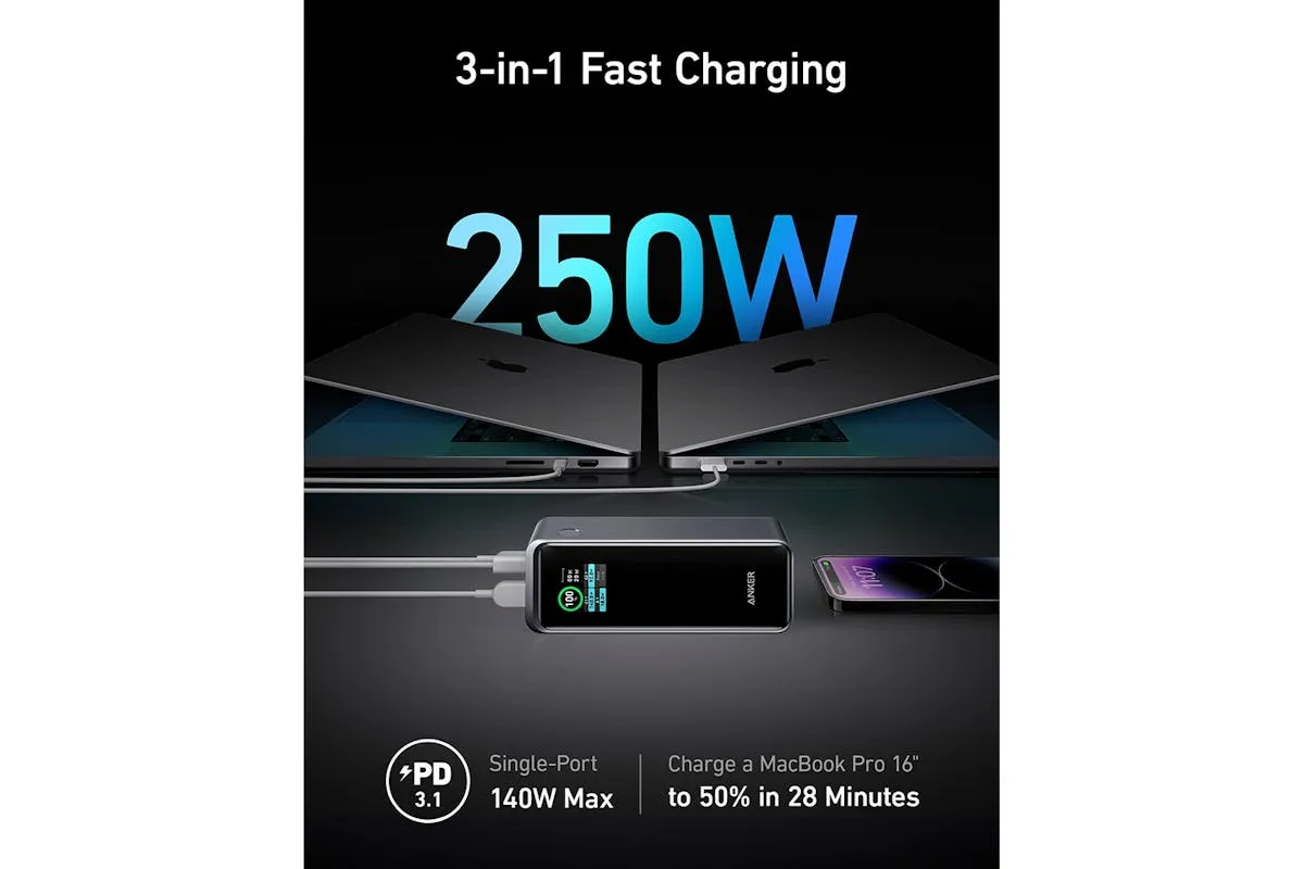 Anker Prime 27,650mAh Power Bank | Black