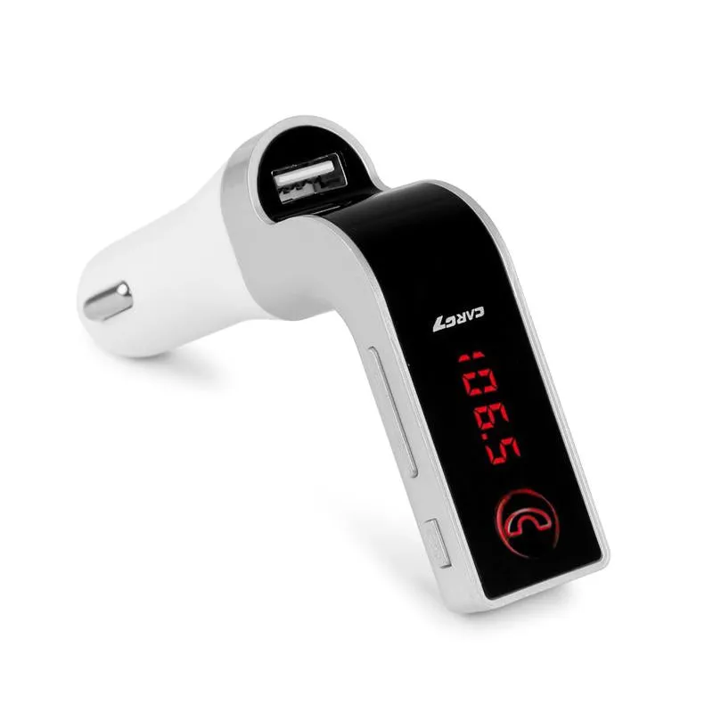 ANLUD Multifunction 4-in-1 CAR G7 Bluetooth FM Transmitter USB Flash Drives TF Music Player Car Kit USB Car Charger