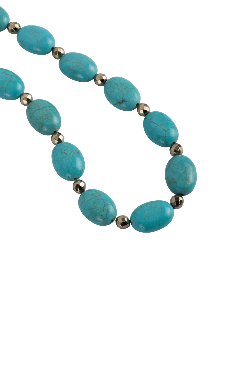 Ann Vlach Oval Turquoise Necklace