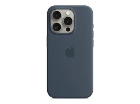 Apple - Back Cover For Mobile Phone - Magsafe Compatibility - Silicone - Storm Blue - For Iphone 15 Pro