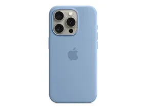 Apple - Back Cover For Mobile Phone - Magsafe Compatibility - Silicone - Winter Blue - For Iphone 15 Pro