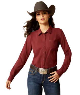 Ariat Ladies Kirby Pro Tawny Port Shirt-10052977