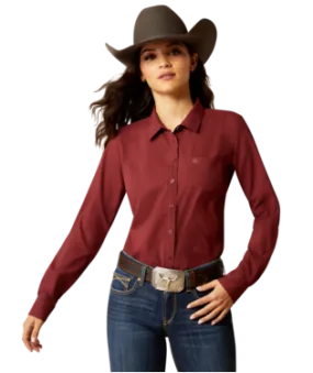 Ariat Ladies Kirby Pro Tawny Port Shirt-10052977