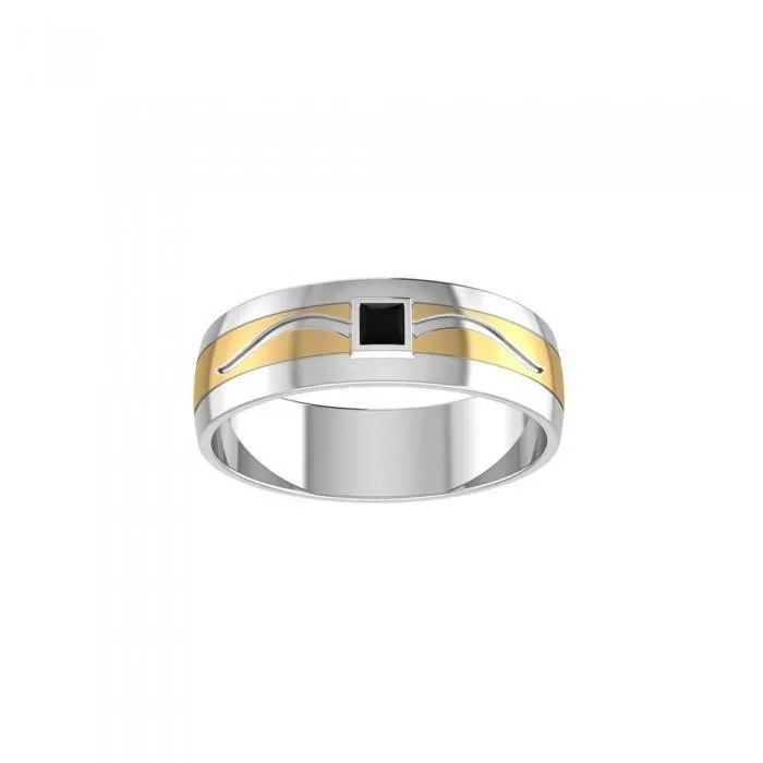 Blaque Rectangle Solitaire Ring MRI471