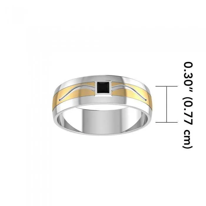 Blaque Rectangle Solitaire Ring MRI471