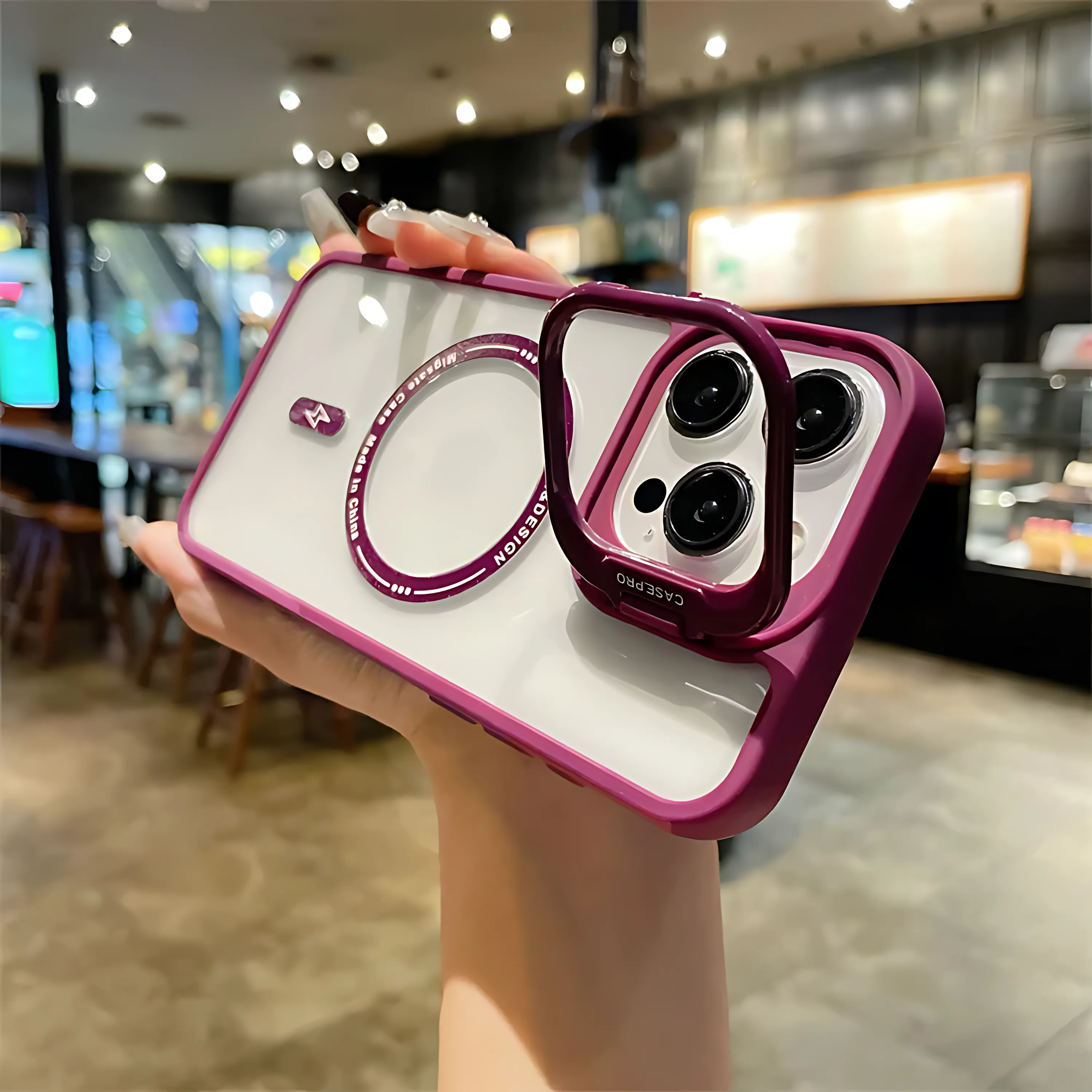 Clear Magnetic Case with Lens Holder