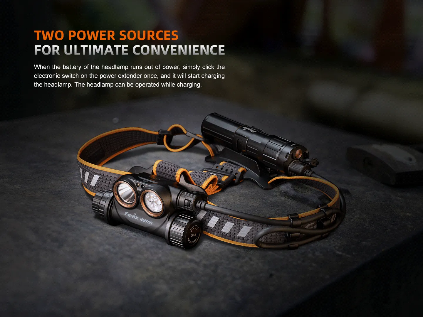 Fenix HM75R Rechargeable Industrial Headlamp - 1600 Lumens