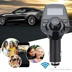 FM Trasmitter #9 = LCD Display Bluetooth Hands-free Car Auto Kit USB Charger FM Transmitter Wireless FM Modulator TF Card Audio Music Player