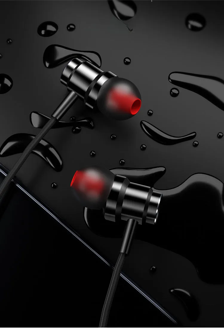 Hi-Fi Stereo Monitor Earbuds In-Ear Metal Wired Earphones Headphones with Mic Powerful Bass For Smart Phone