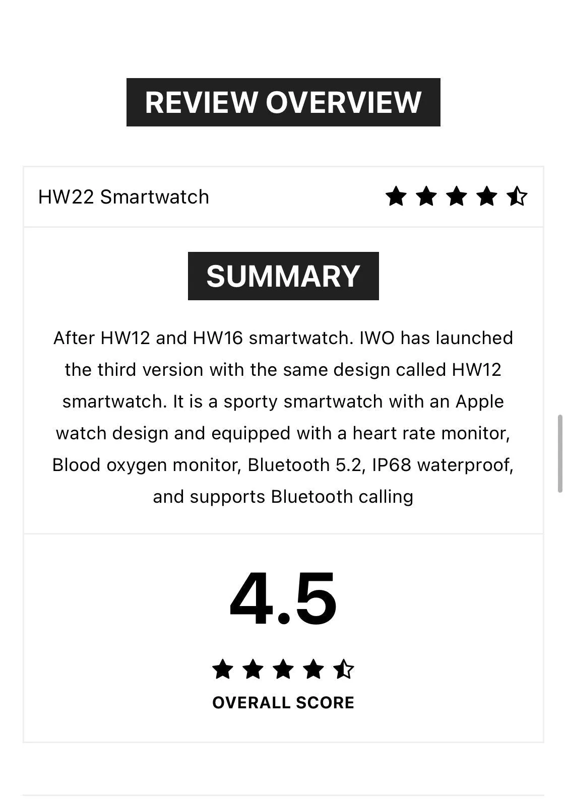 HW 22 PRO Blue-- Verious Colour Straps Availible At R68 Each.