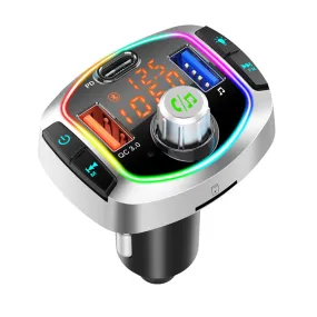 In car Bluetooth 5.0 Transmitter Kit - Handsfree Wireless FM Transmitter