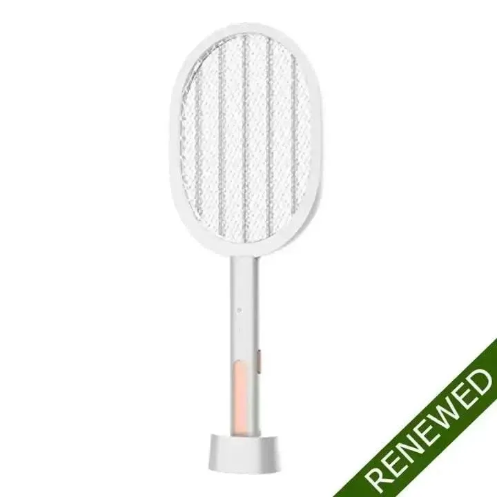 Mosquito Racket Bat Rechargeable Electric Repellent for Home with UV Light (Refurbished)