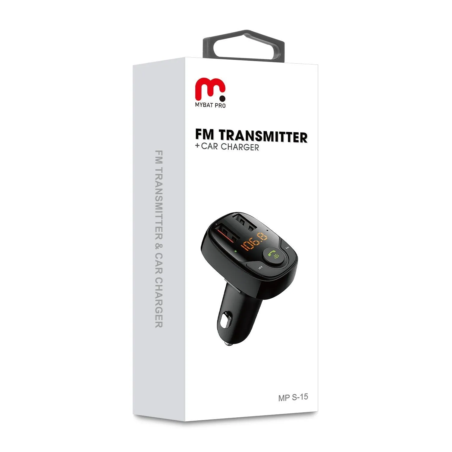 MyBat Pro S-15 FM Transmitter   Car Charger - Black