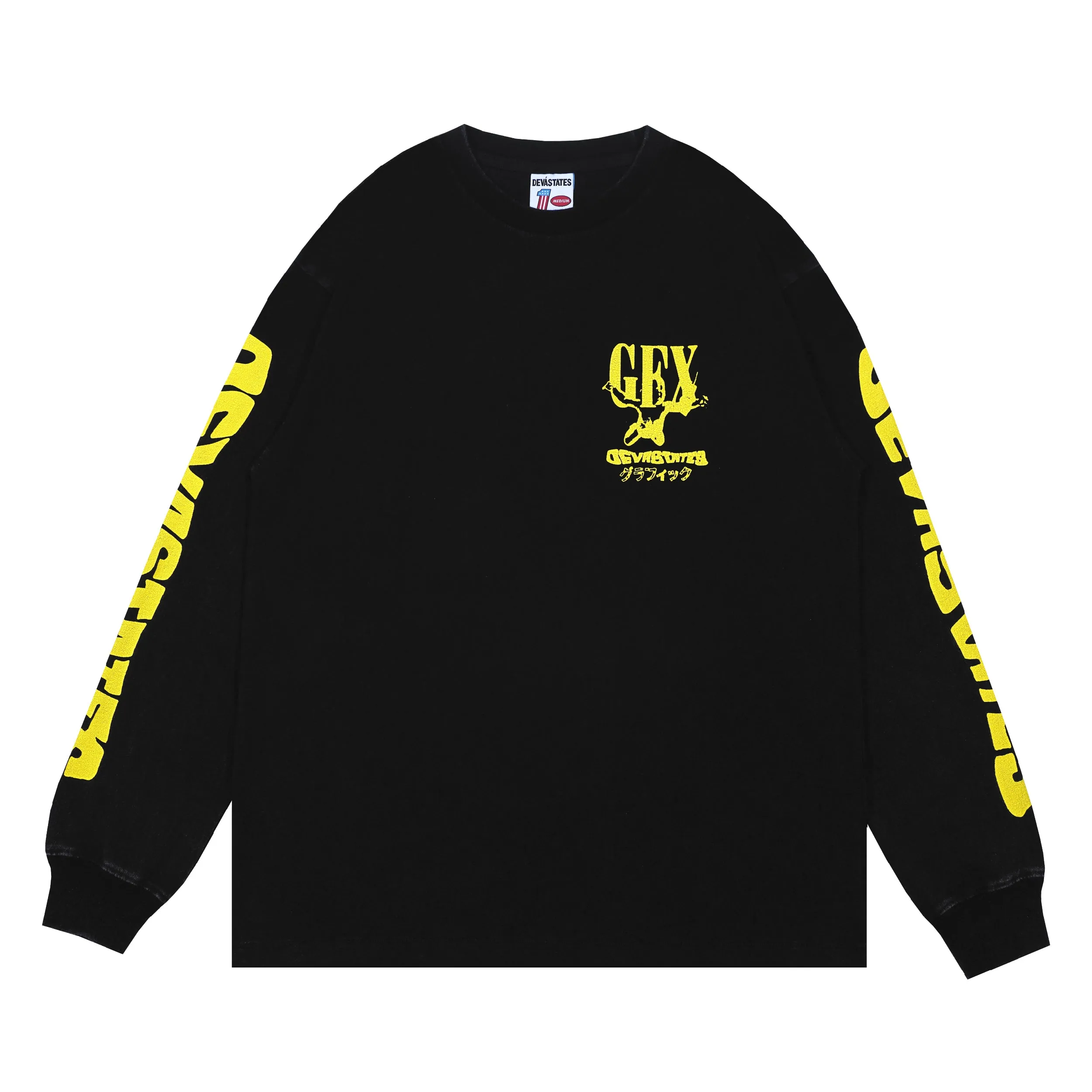 NVM T-shirt LS - Washed Black