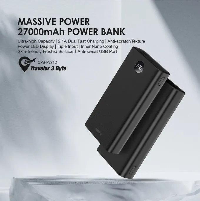 oraimo Traveler 3 Byte Massive Power 27000mAh Power Bank