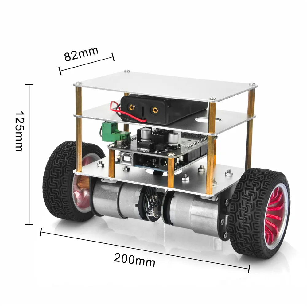 OSOYOO Two Wheel Bluetooth Balance Robot Car Kit  for Arduino