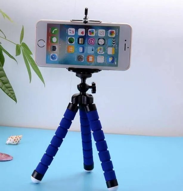 Phone Holder Flexible Octopus Tripod Bracket Selfie Mount Monopod