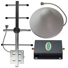 Phonelex Cell Phone Signal Booster Kit with Ceiling & Yagi Antenna - White