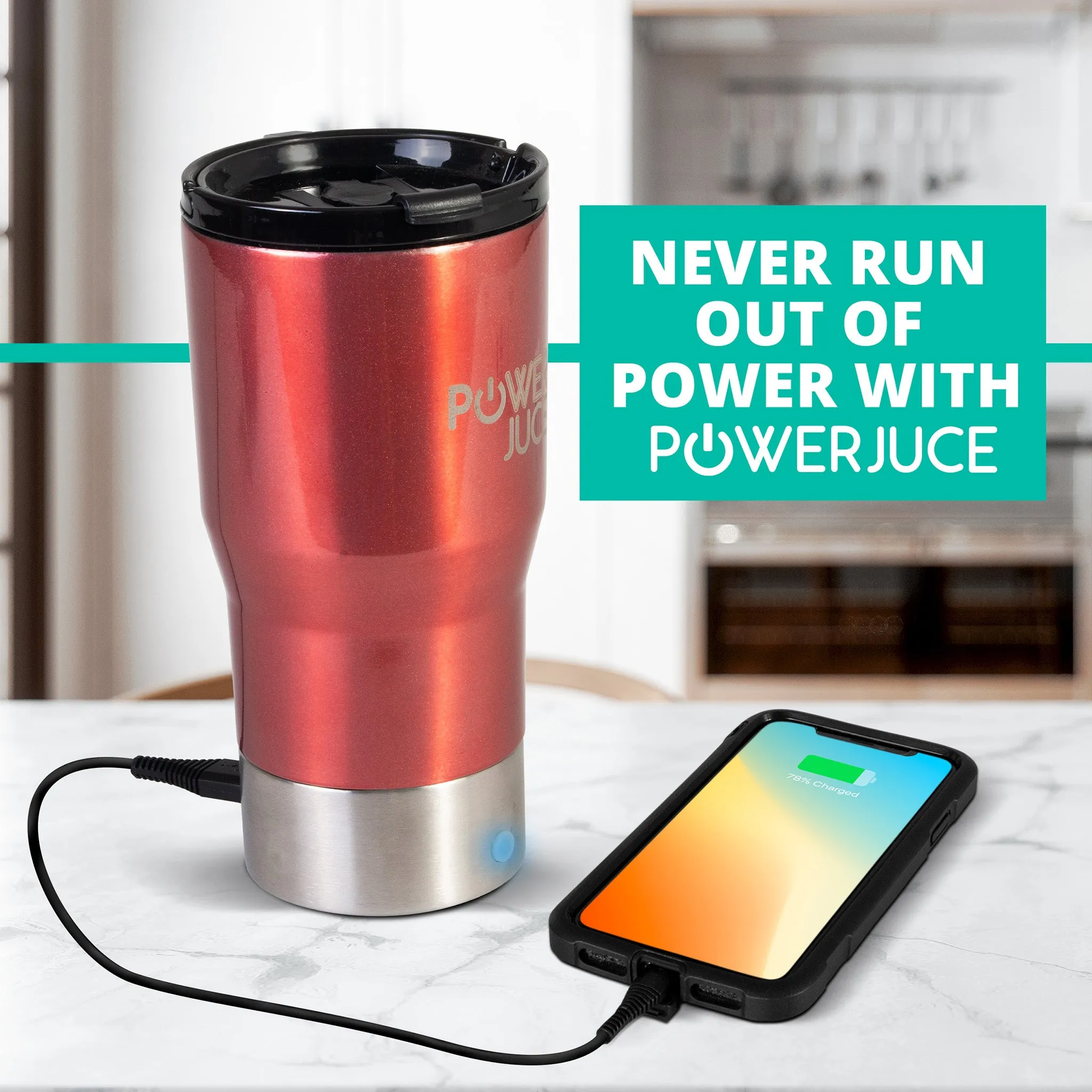 Portable Tumbler with Power Bank