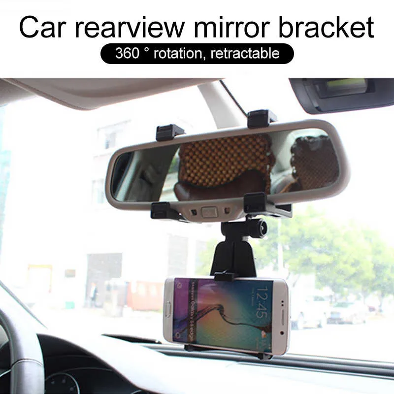 Rearview Mirror Mobile Phone Bracket for Navigation and Recording