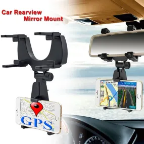 Rearview Mirror Mobile Phone Bracket for Navigation and Recording