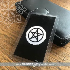 Shungite   CSilver Mobile Phone KiCard ~ EMF Protection ~ PENTACLE