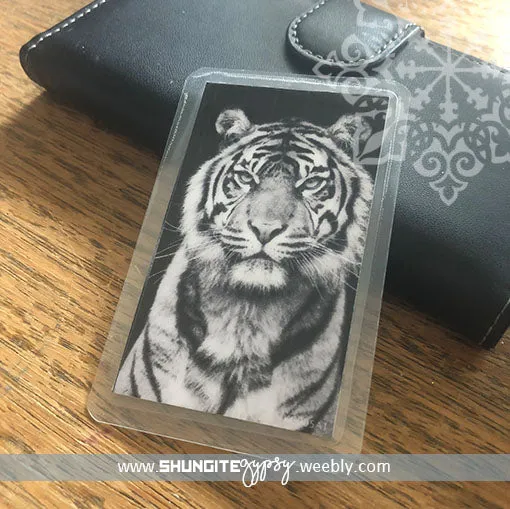 Shungite   CSilver Mobile Phone KiCard ~ EMF Protection ~ TIGER