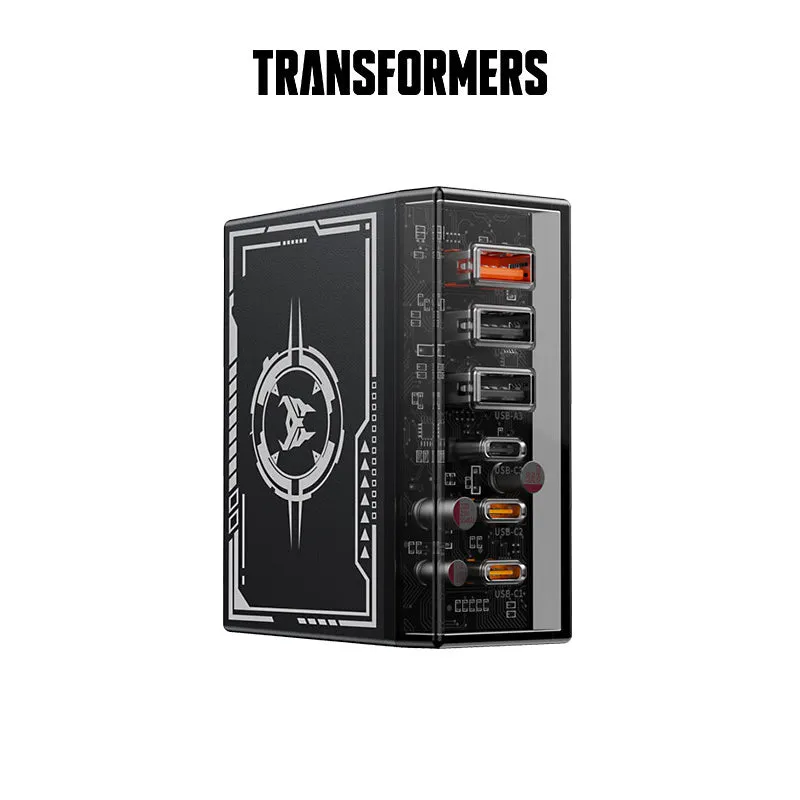 Transformers GaN PD 65W High Power 3*Type-C   3*USB-A 6-Port Fast Charger