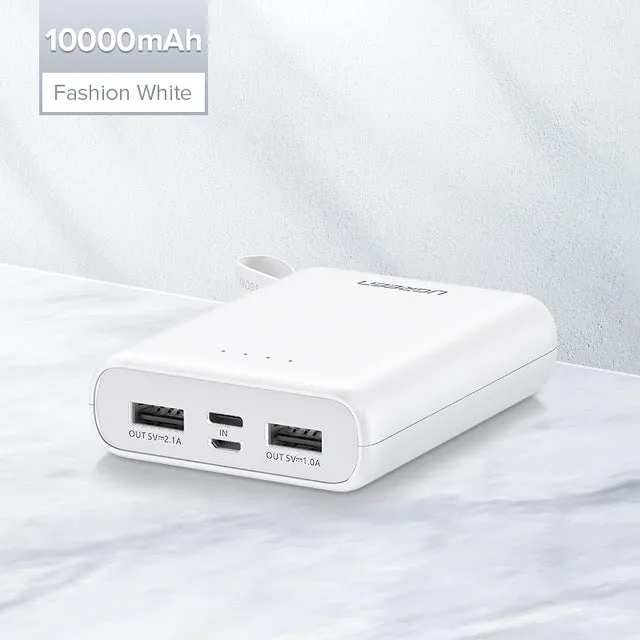 Ugreen Power Bank for Xiaomi Mini Pover Bank 10000mAh Portable External Phone Battery Charger for iPhone X Huawei P20 PoverBank