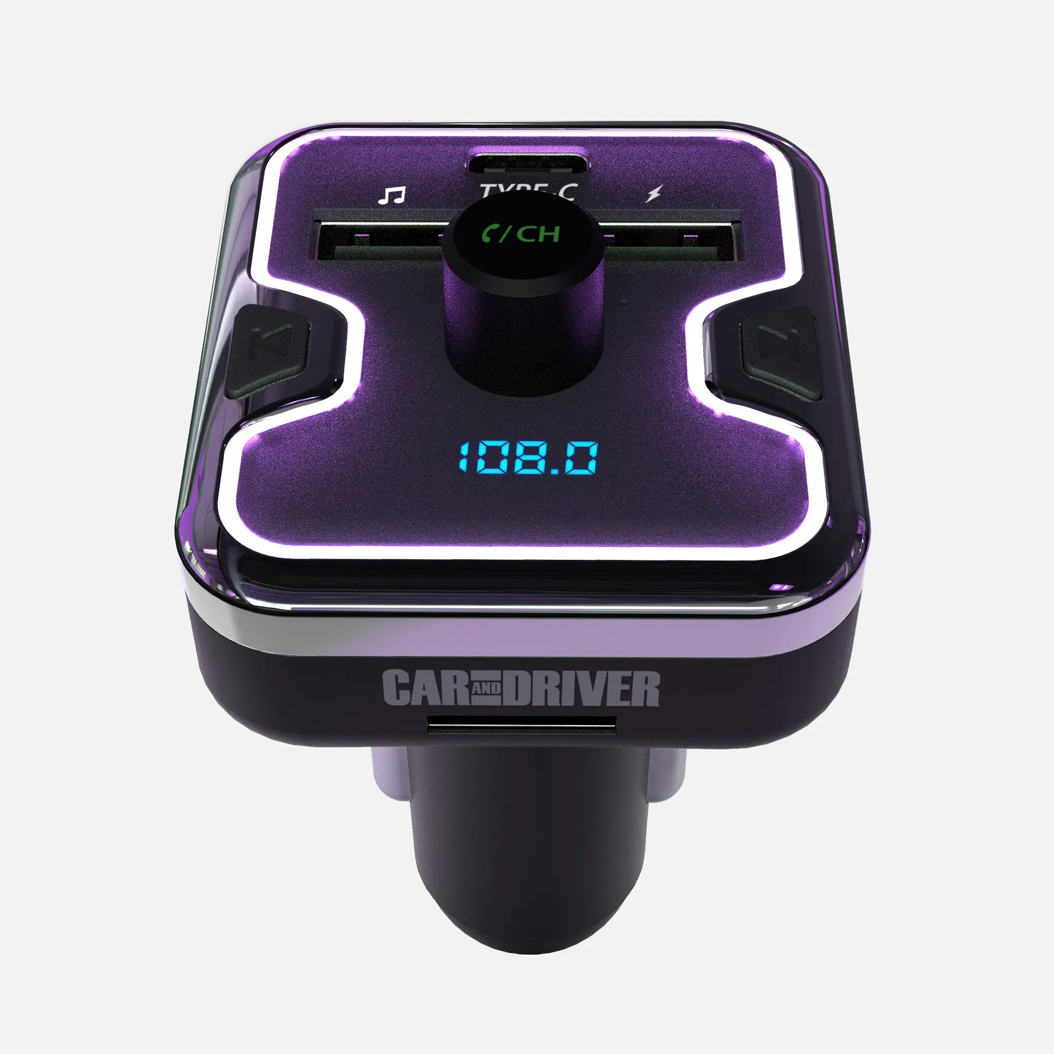 WIRELESS FM TRANSMITTER & CAR CHARGER - CAR AND DRIVER-6005